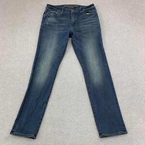 American Eagle Jeans Mens Size 32x31 (actual) Slim Distressed Extreme Stretch 4